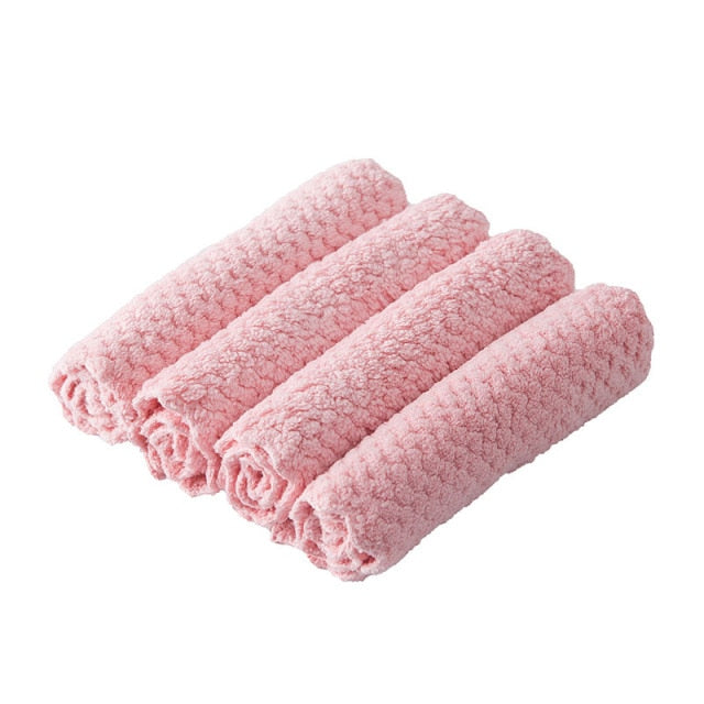Mikrofiber Rengjøringsklut Vannabsorpsjon Kjøkkenkluter Håndkle | Skanto
