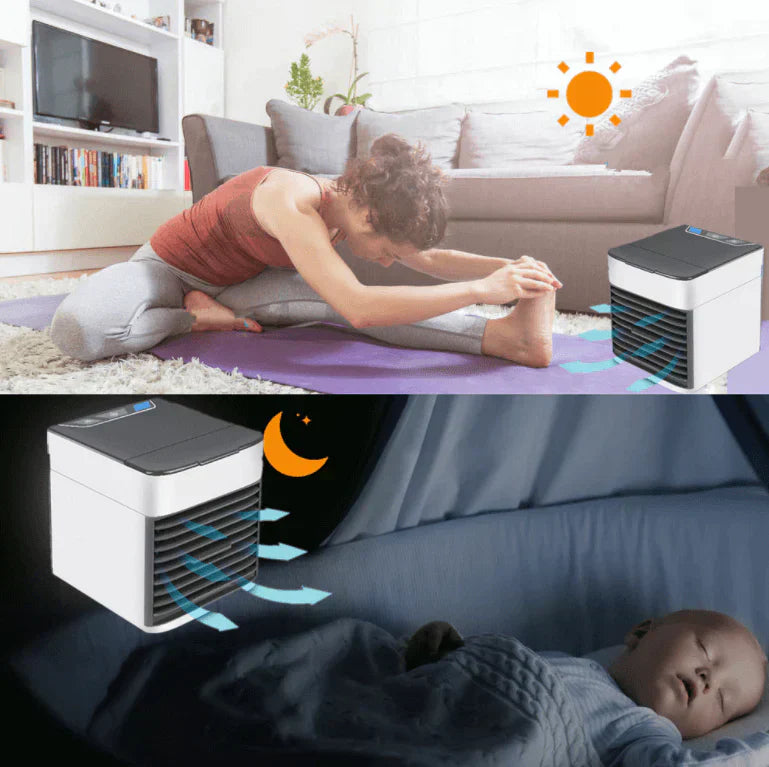 ChillWave Bærbar AC - Luftkjøler for Hjem og Kontor Skanto