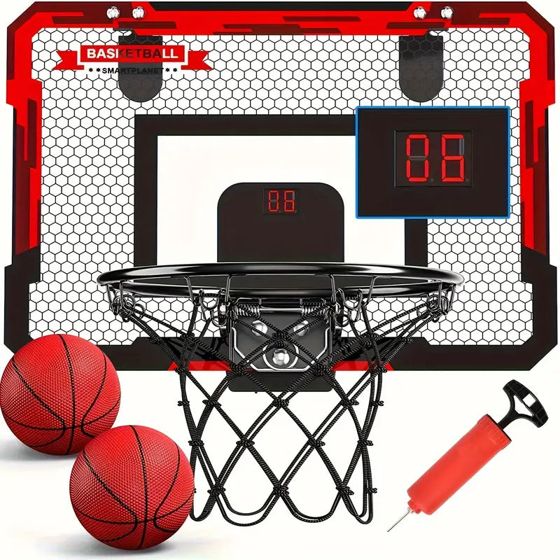 Skanto | Mini Basketball Ramme med Elektronisk Poengtavle - BouncePro