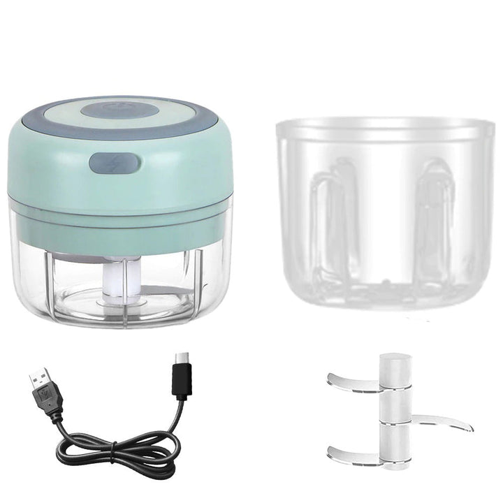 Mini Elektrisk Hvitløk USB Lading Ingefær Moser Knuser Maskin | Skanto