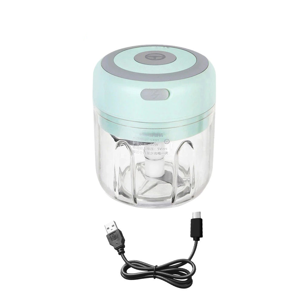 Mini Elektrisk Hvitløk USB Lading Ingefær Moser Knuser Maskin | Skanto