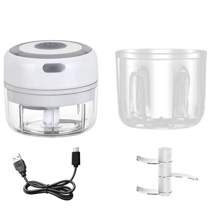 Mini Elektrisk Hvitløk USB Lading Ingefær Moser Knuser Maskin | Skanto