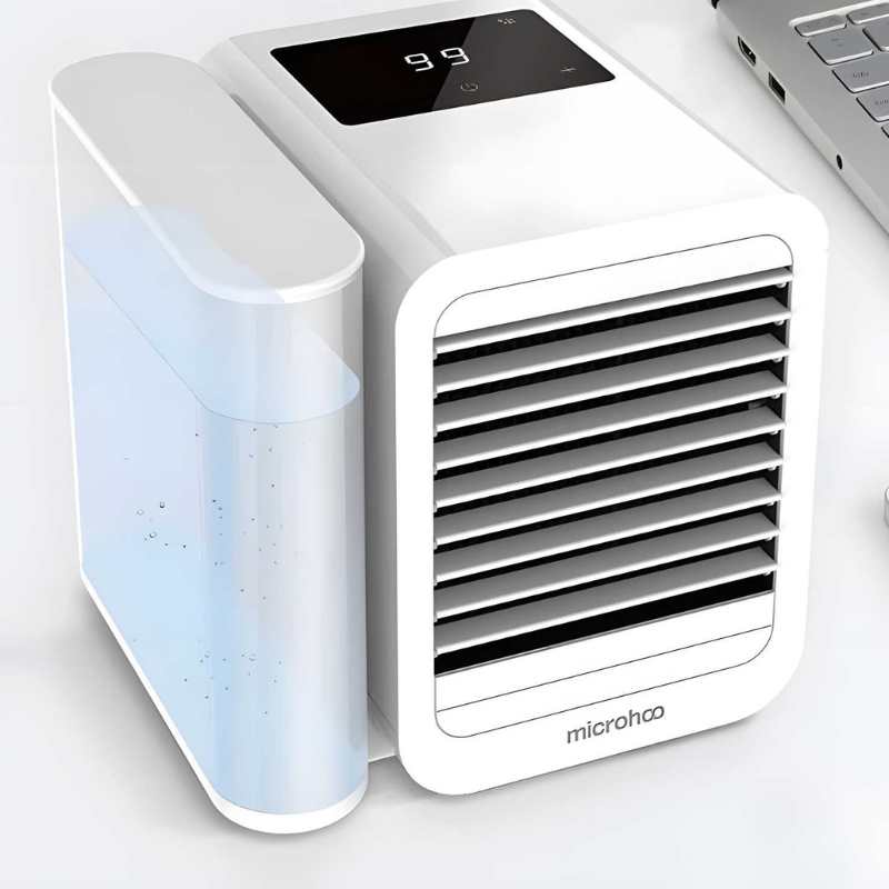 MicroCool Mini Air Conditioner Bærbar Fordampende Sumpkjøler med 1000ml Vanntank | Skanto