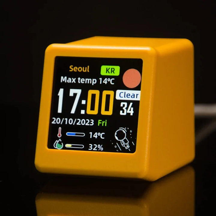Mini Smart WIFI Multifunksjonsklokke i Stilig Plast | Skanto