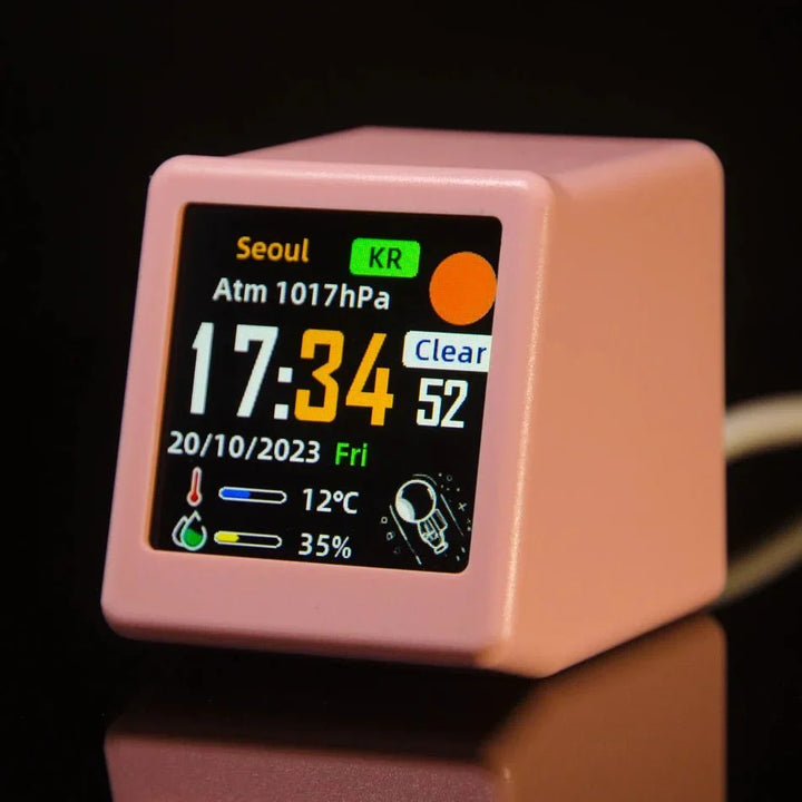 Mini Smart WIFI Multifunksjonsklokke i Stilig Plast | Skanto