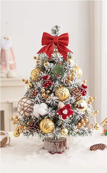 Skanto | Mini Bordtop Adventstre med LED Lys – 45CM Festlig Dekor for Hjem, Kontor & Fester