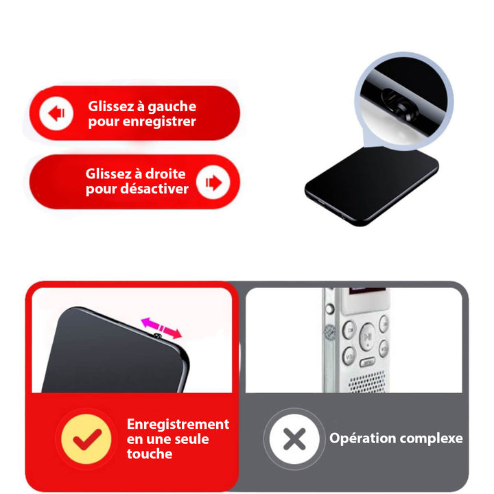 Skanto | UltraThin Mini Lydopptaker – Diskré Bærbar Opptak med Langt Batterilevetid