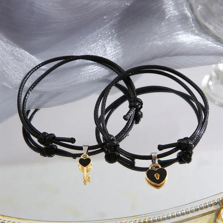 Skanto | Minimal Lås & Lås Par Armbånd