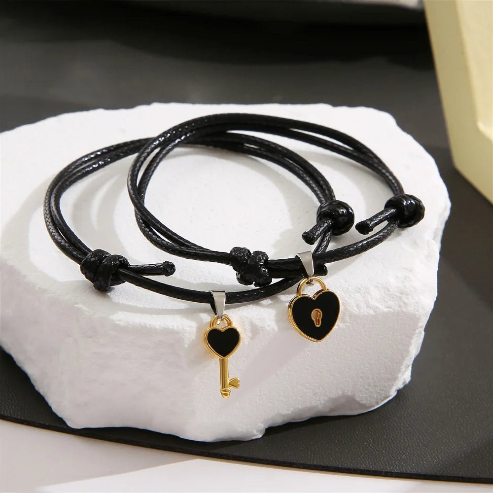 Skanto | Minimal Lås & Lås Par Armbånd
