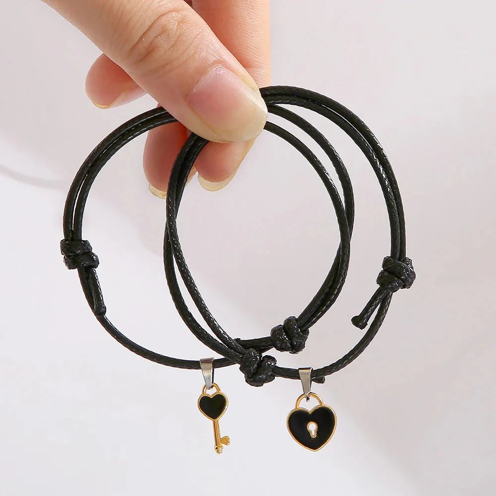 Skanto | Minimal Lås & Lås Par Armbånd