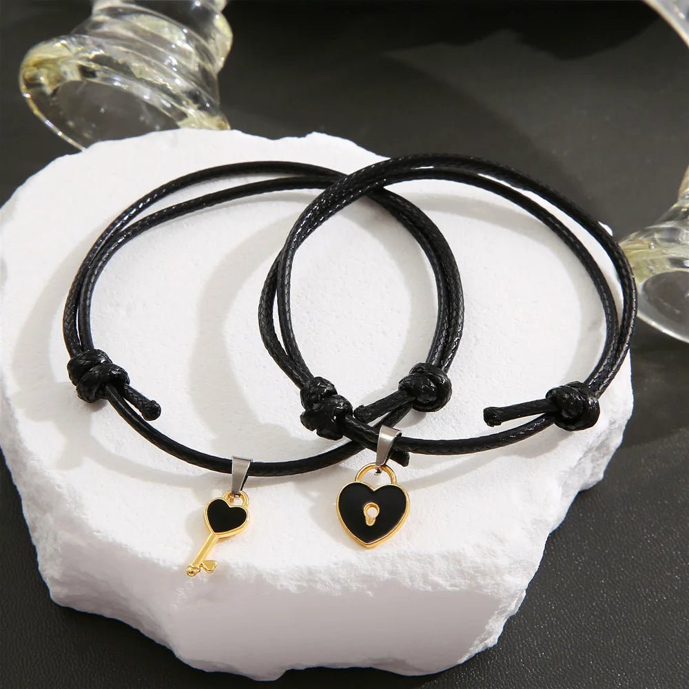 Skanto | Minimal Lås & Lås Par Armbånd