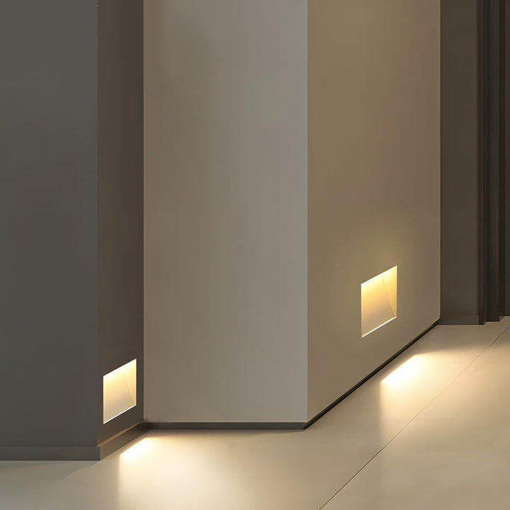 Skanto | LED Innfelt Vegglamper | Bevegelsessensor. Energisparende & Ideell for Gang. Stuer. og Soverom.