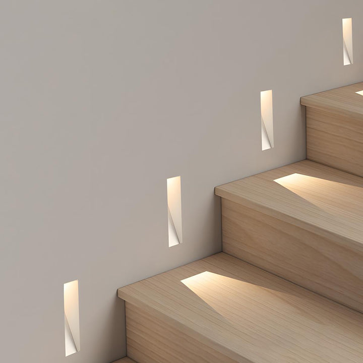 Skanto | LED Innfelt Vegglamper | Bevegelsessensor. Energisparende & Ideell for Gang. Stuer. og Soverom.