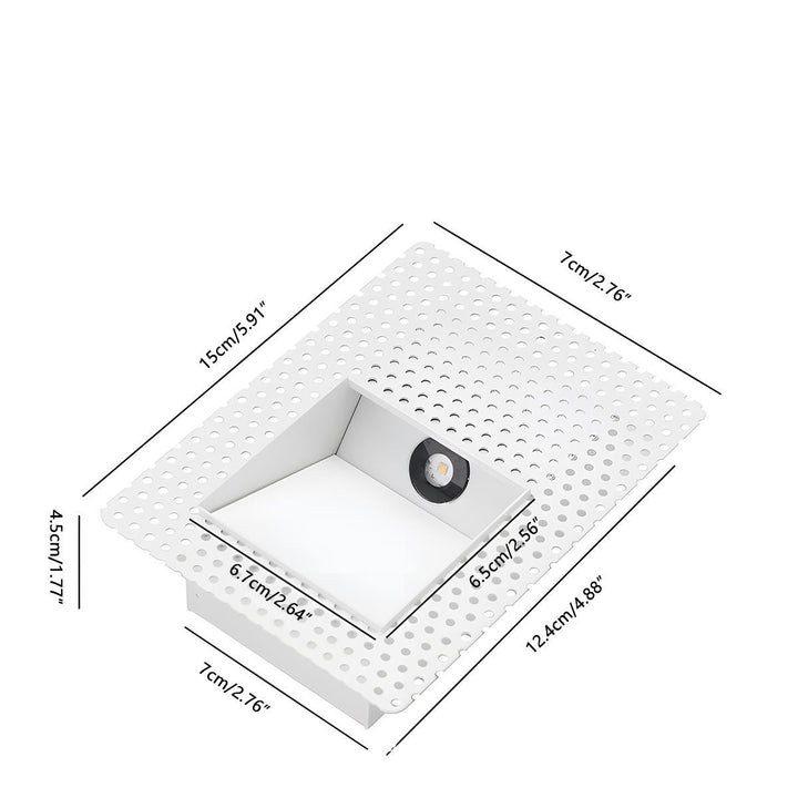 Skanto | LED Innfelt Vegglamper | Bevegelsessensor. Energisparende & Ideell for Gang. Stuer. og Soverom.