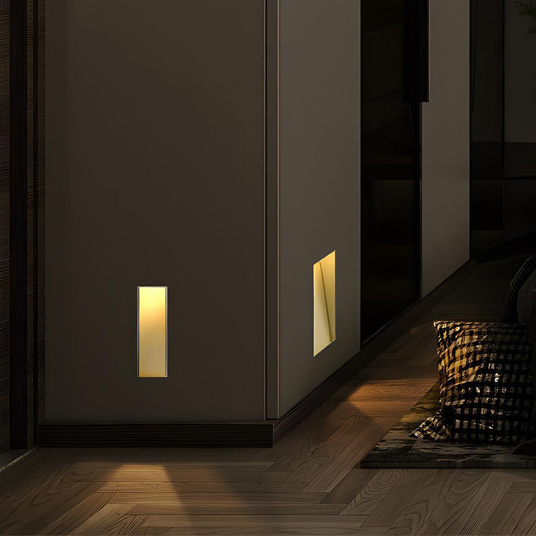 Skanto | LED Innfelt Vegglamper | Bevegelsessensor. Energisparende & Ideell for Gang. Stuer. og Soverom.