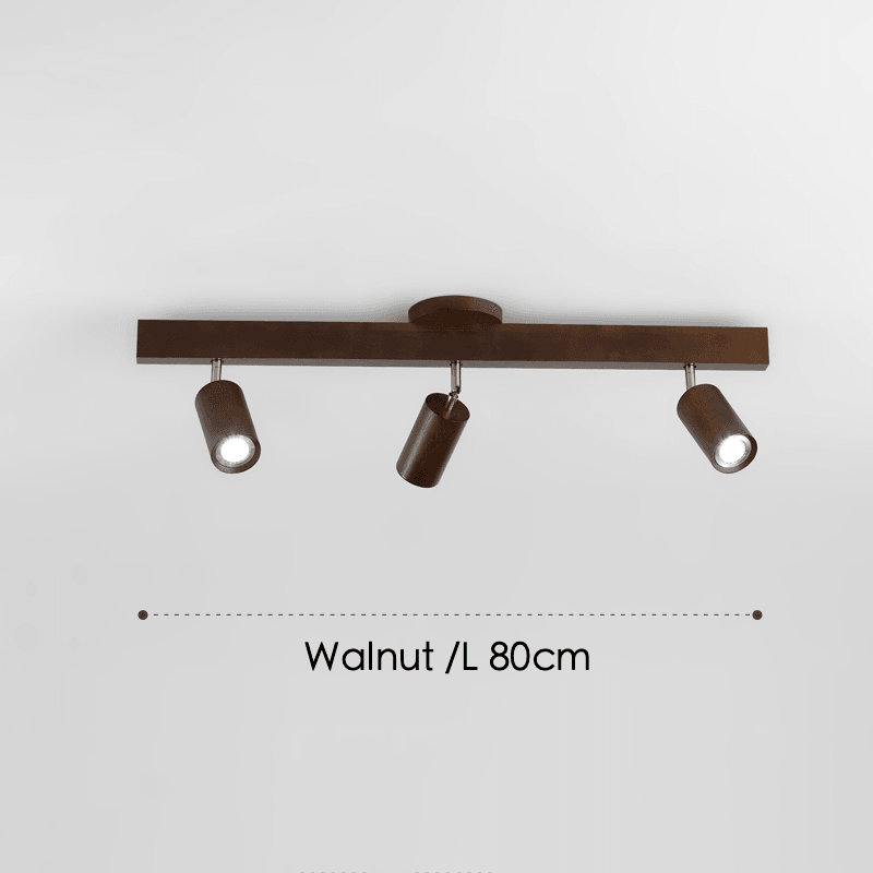 Skanto | Justerbar Tre Taklampe Minimalistisk Massivt Tre
