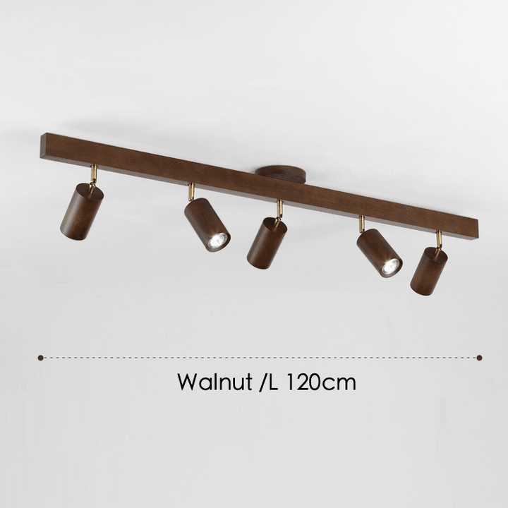Skanto | Justerbar Tre Taklampe Minimalistisk Massivt Tre