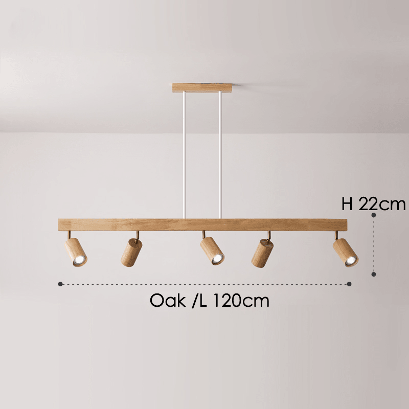 Treprodukt lampe justerbar med varmt lys og minimalistisk design | Skanto