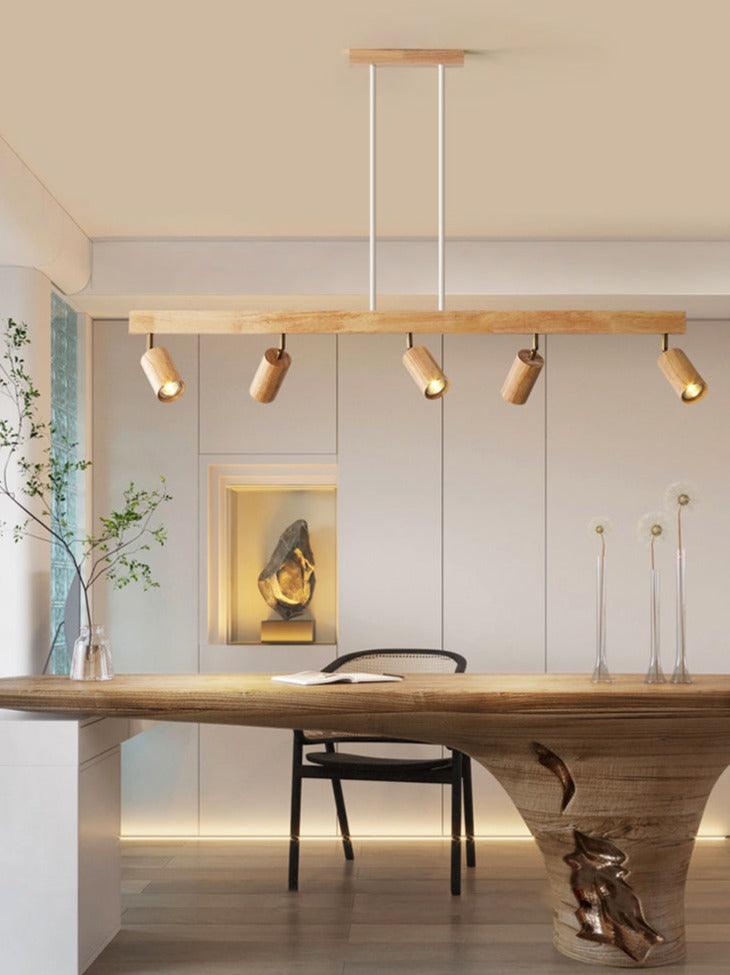 Treprodukt lampe justerbar med varmt lys og minimalistisk design | Skanto
