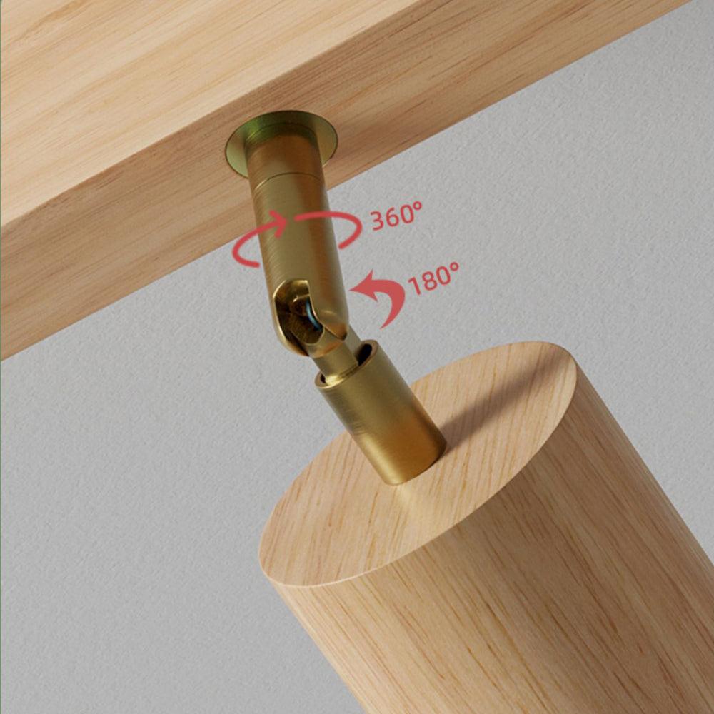 Treprodukt lampe justerbar med varmt lys og minimalistisk design | Skanto