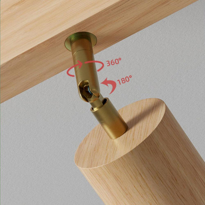 Treprodukt lampe justerbar med varmt lys og minimalistisk design | Skanto