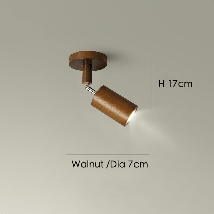 Skanto | Justerbar Tre Taklampe Minimalistisk Massivt Tre