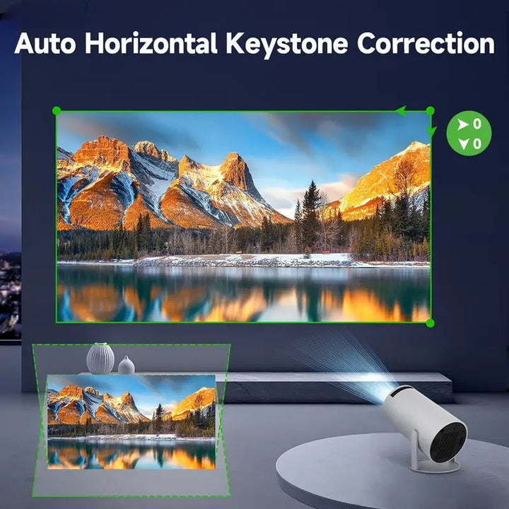 Skanto | Smart 4K Mini Projektor med Dual WiFi og Bluetooth-tilkobling