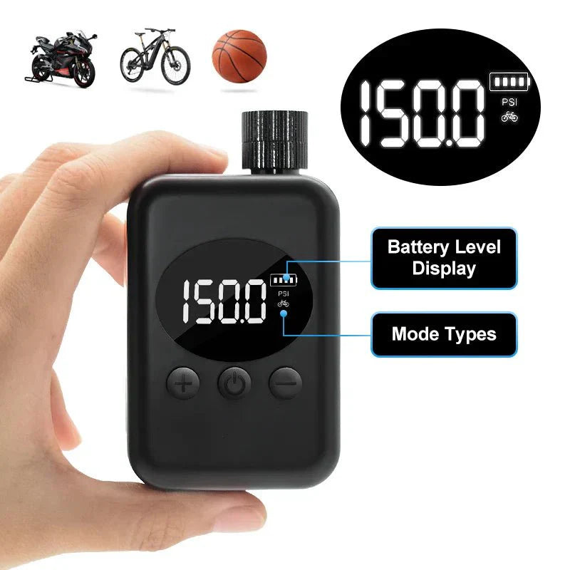 Skanto | MiniPump 150 – Trådløs sykkelpumpe med 150 PSI for MTB og utendørs