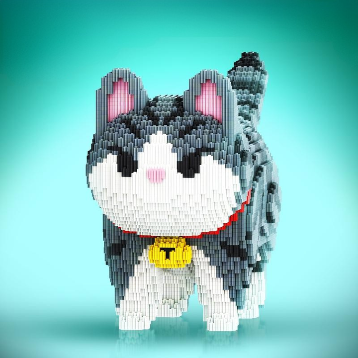 Skanto | BrickPaw Mega Build Katt | Bygg din egen gigantiske katt for uendelig lek moro
