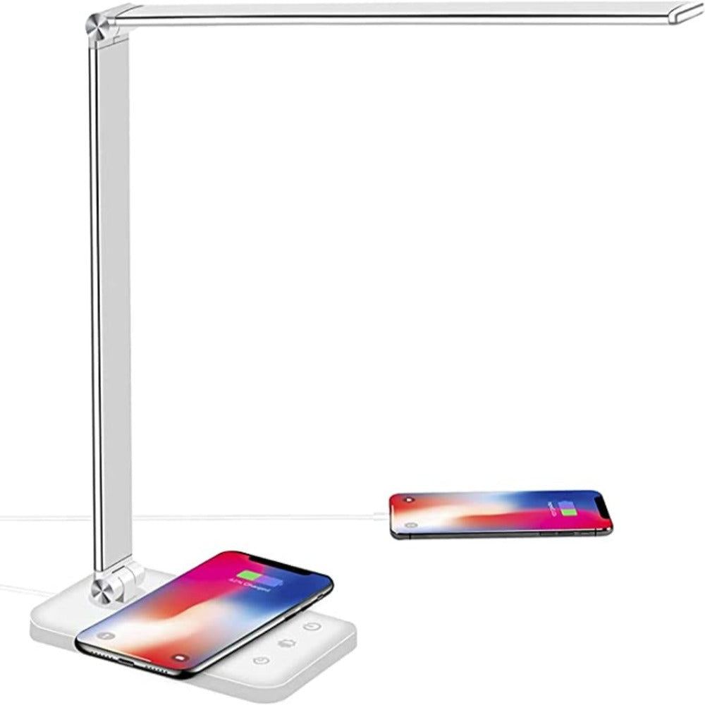 Skanto | Moderne justerbar LED skrivebordslampe med USB-ladeport - BrightEase