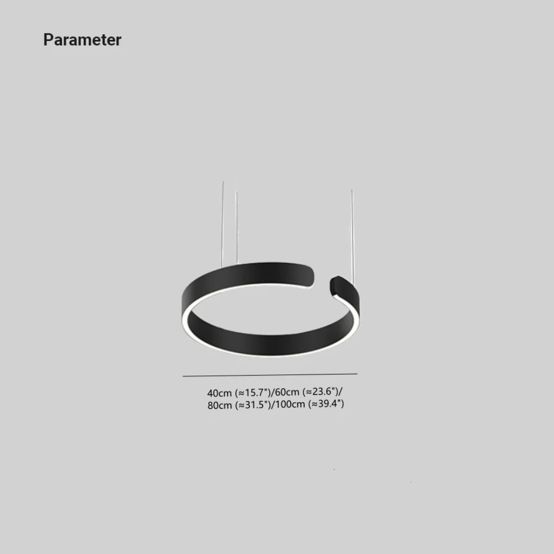 Skanto | Moderne Sirkel LED Pendellampe - HaloRing