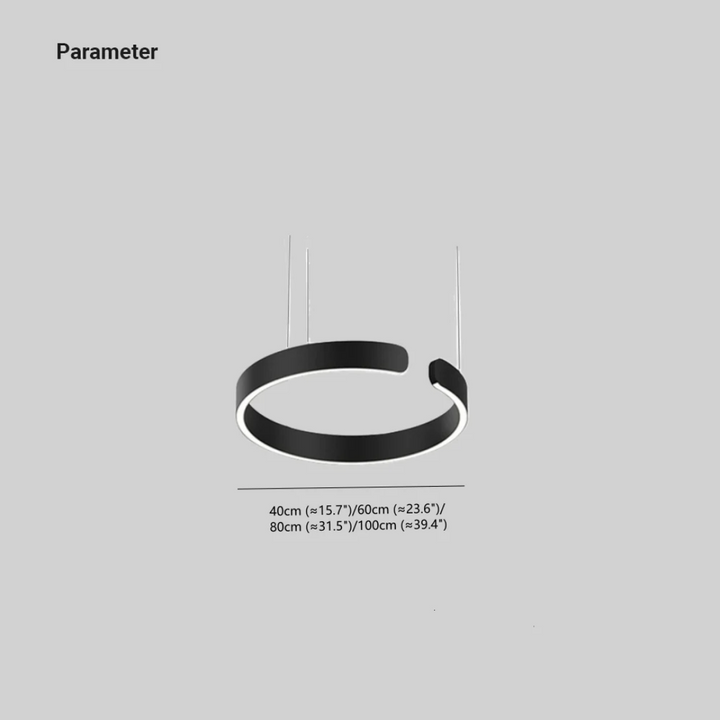 Skanto | Moderne Sirkel LED Pendellampe - HaloRing