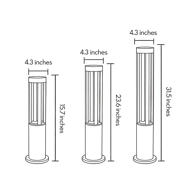 Halo Cutout Bollard Light | Skanto