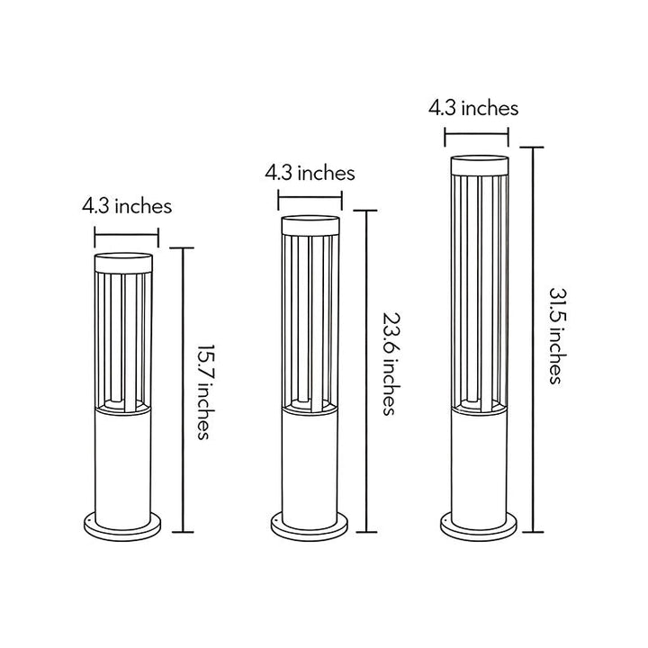 Halo Cutout Bollard Light | Skanto