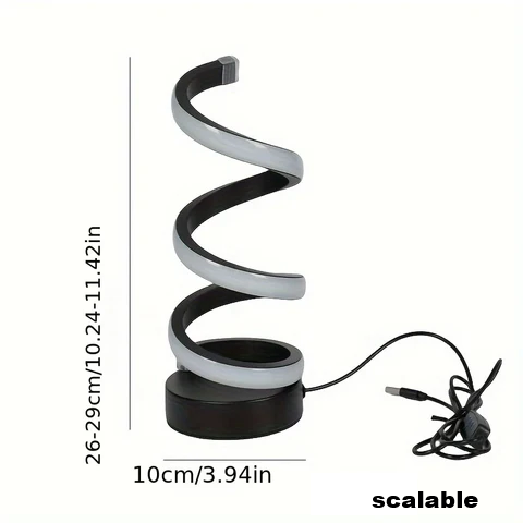Skanto | Moderne S-formet Skrivebordslampe - FlexiGlow