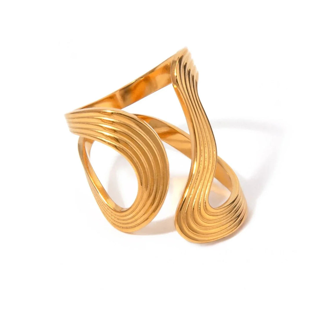 Skanto | Modern Spiral Teksturert Ring