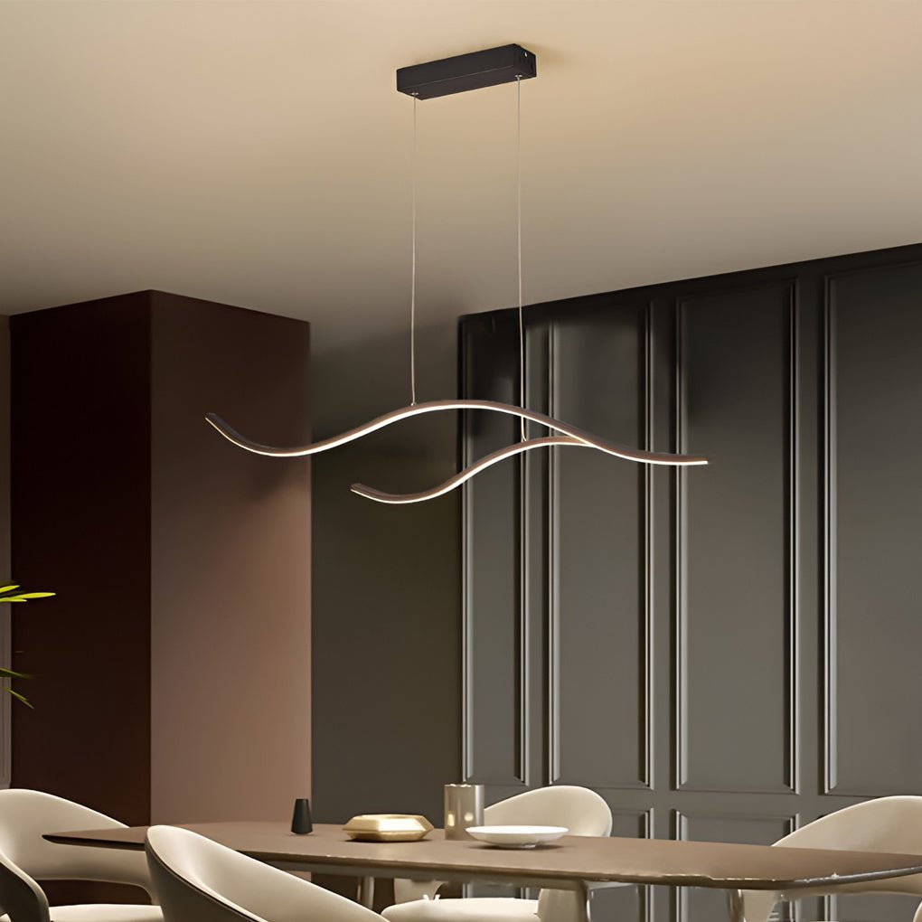 Skanto | Designer LED Taklampe med bølgete kurvet form