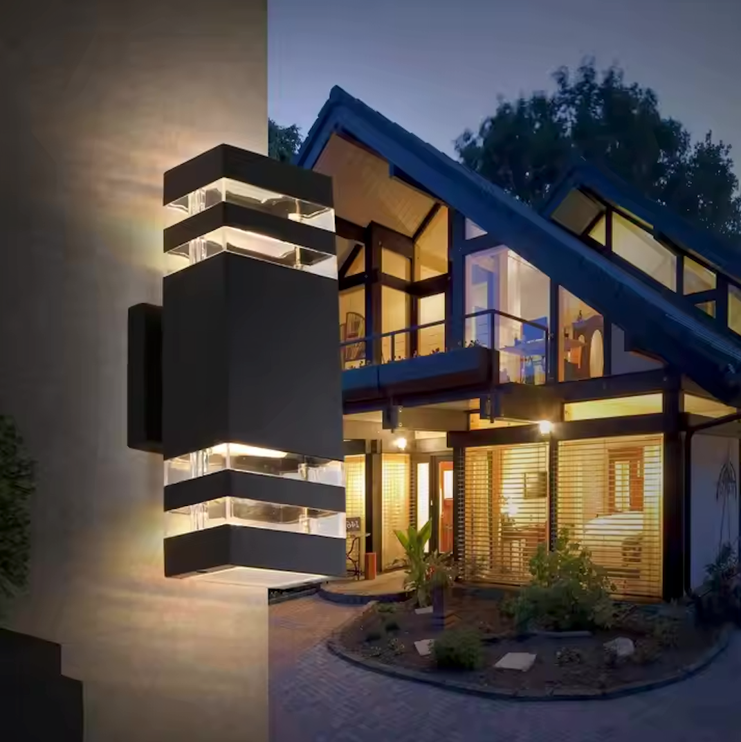 Norvo | Vanntett aluminiums lampe med to lyskilder for utendørs bruk