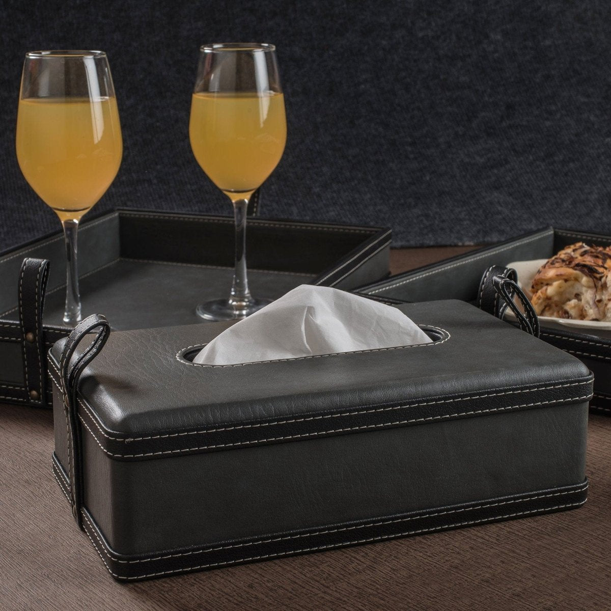 Norvo | Modèra Premium Leatherite Vevseske | Stilfull og slitesterk vevsorganisator for moderne rom