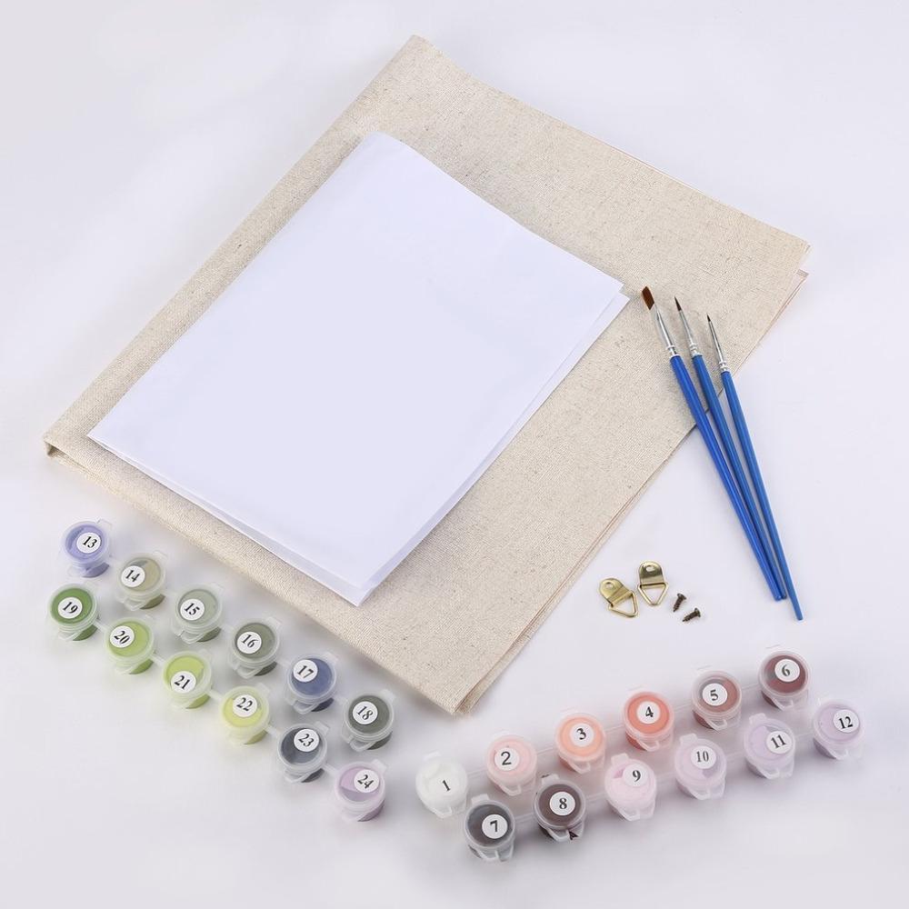 Swan Moonlight Lake - Van-Go Mal- Etter-Nummer Kit | Skanto