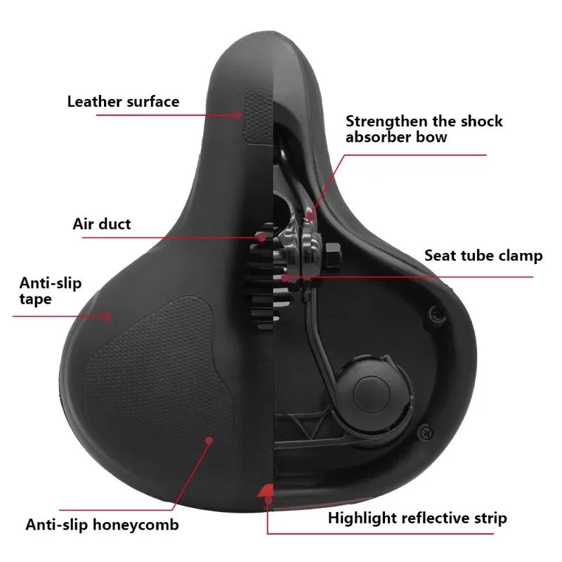 Skanto | MOVARA – Ergonomisk Sykkelsete med Ventilasjonskanaler for Kule Turer