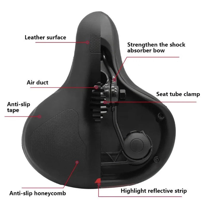 Skanto | MOVARA – Ergonomisk Sykkelsete med Ventilasjonskanaler for Kule Turer
