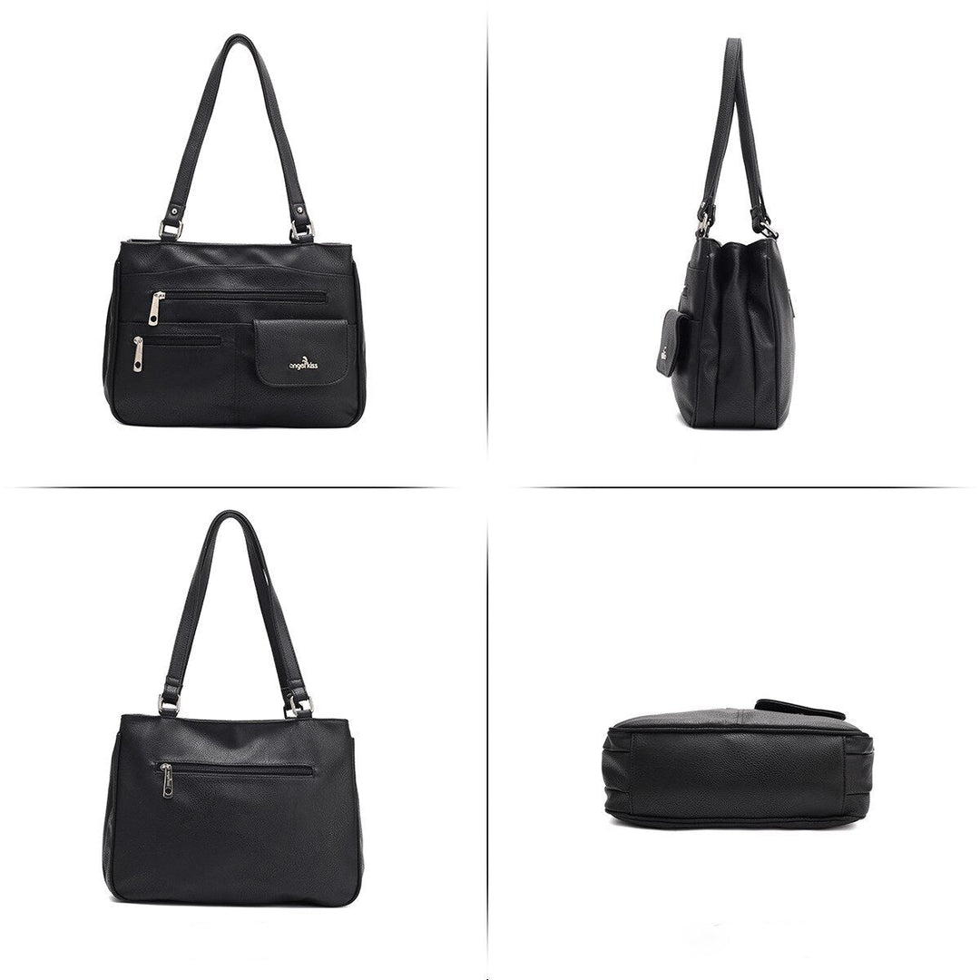 Multi-Compartment Kvinners Skulder- og Crossbody Veske – FlexiCarry | Skanto