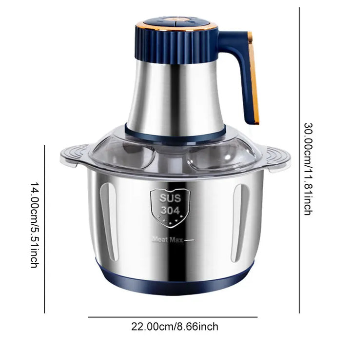 Multi-funksjonell elektrisk kjøttkvern i rustfritt stål matprosessor | Skanto