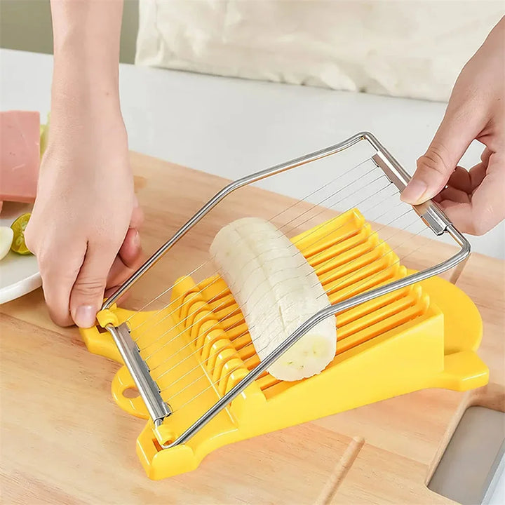 Multifunksjonell Lunchkjøtt Eggskjærer Rustfritt Stål Mat Slicer | Skanto
