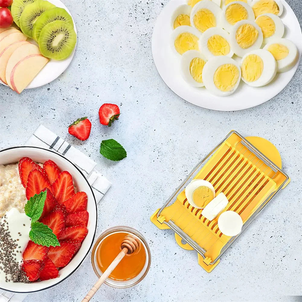 Multifunksjonell Lunchkjøtt Eggskjærer Rustfritt Stål Mat Slicer | Skanto