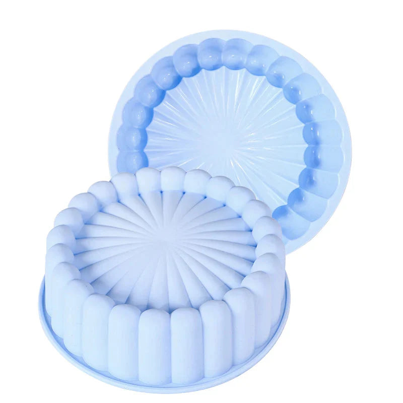 Multifunksjonell Silikon Kakeform Gjenbrukbar Nonstick Rund Bakepan | Skanto