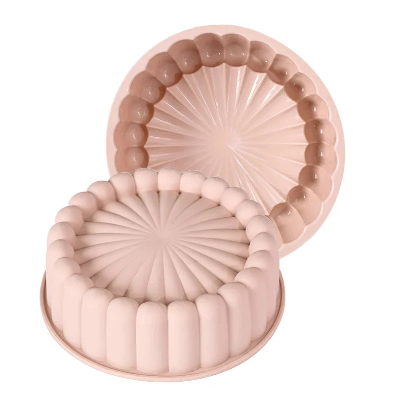 Multifunksjonell Silikon Kakeform Gjenbrukbar Nonstick Rund Bakepan | Skanto