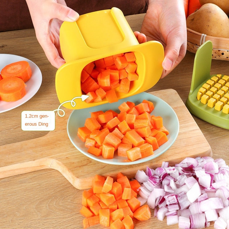 Multifunksjonell grønnsakskutter fries kutter håndtrykk dicer | Skanto