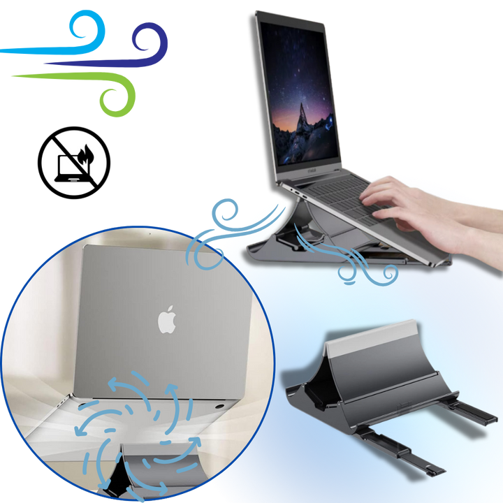 Multifunksjonelt, Stabilt Vertikalt Laptop-Stativ